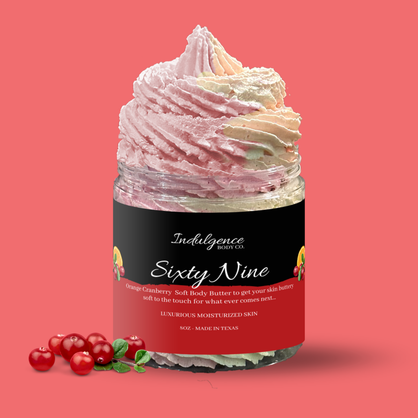 Orange Cranberry Body Butter For Christmas