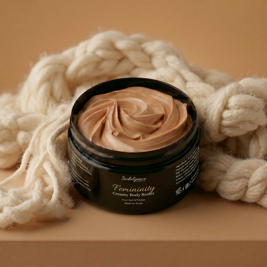 Femininity hydrating creamy body butter, sugar cashmere scent